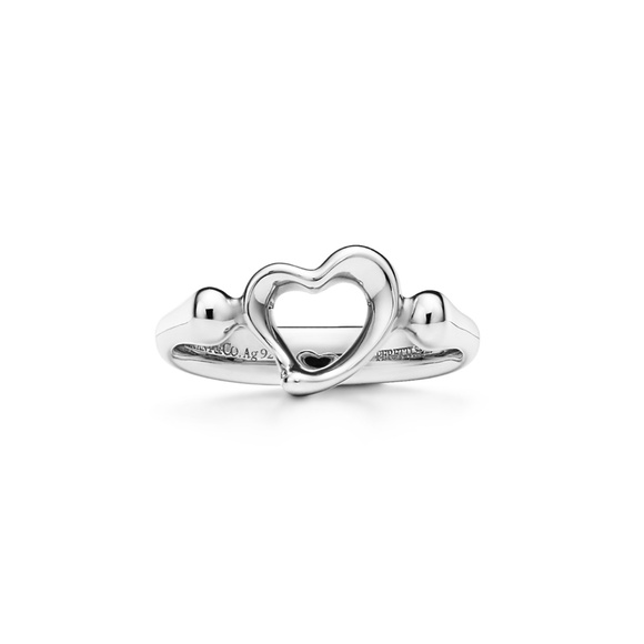 Tiffany & Co. Elsa Peretti Open Heart Ring Size 5.5 - Picture 5 of 6